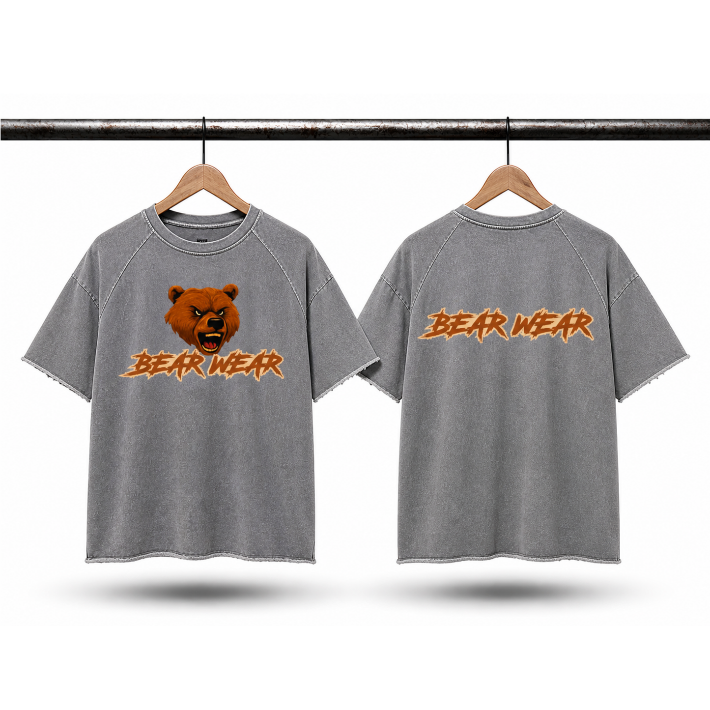 Bear Wear T Shirt - Grey