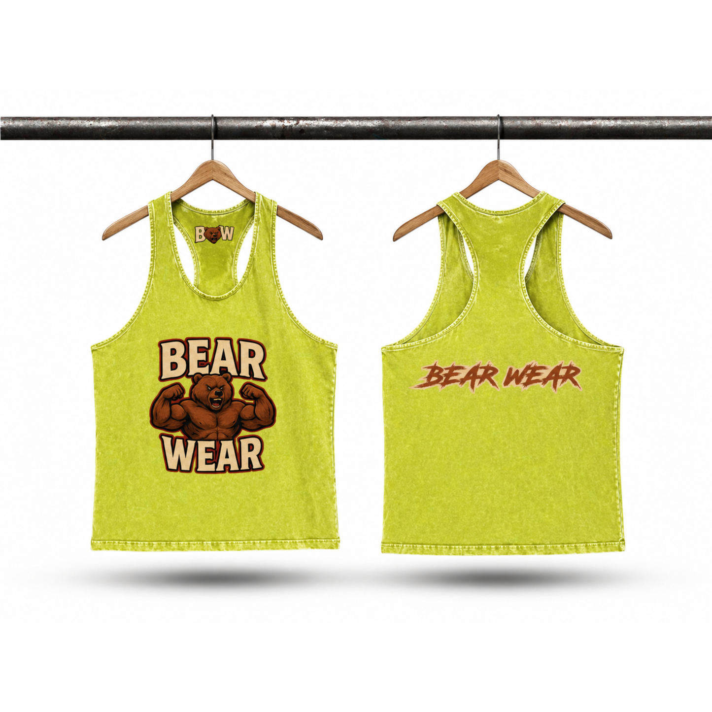 Bear Wear Stringer Vest - Lime