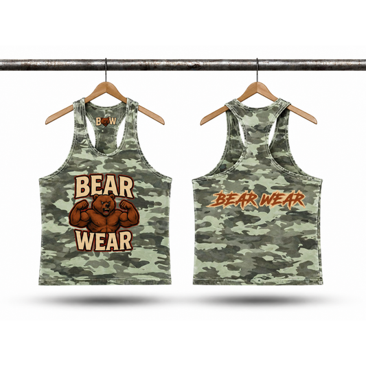 Bear Wear Stringer Vest - Light Green